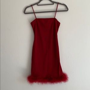 Red dress from Shein